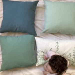Pack 4 almohadones 1 selva verdes y 3 color 